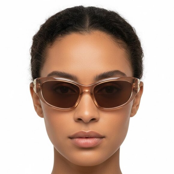 Givenchy Womens Cat Eye Orange Orange Brown Fashion Designer Eyewear